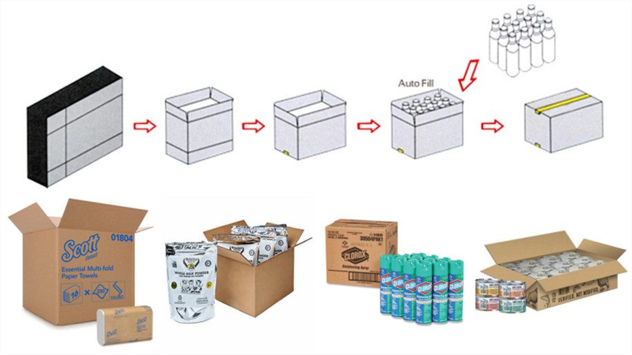 carton case packing machine application